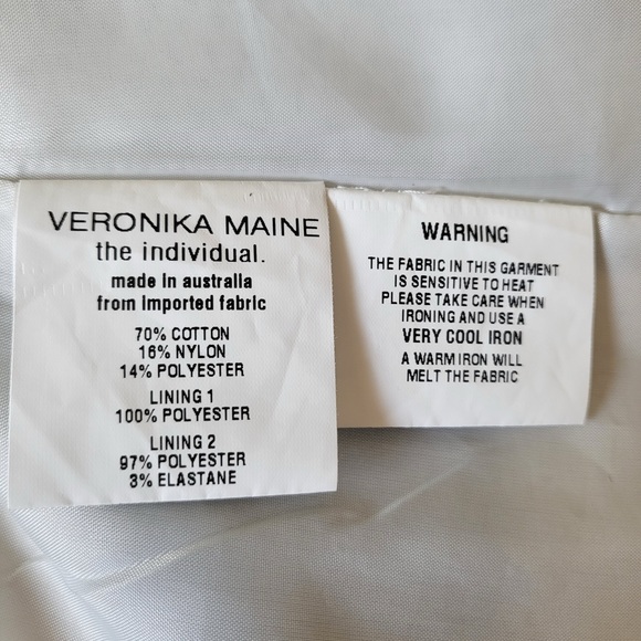 Veronica Maine mid length front zip dress size 14. - Picture 6 of 6